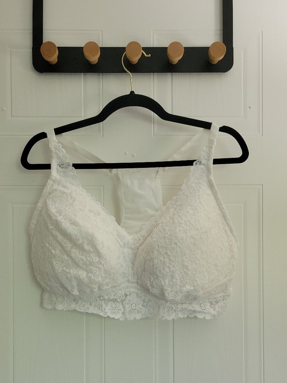 aerie White Lace Racerback Bralette
